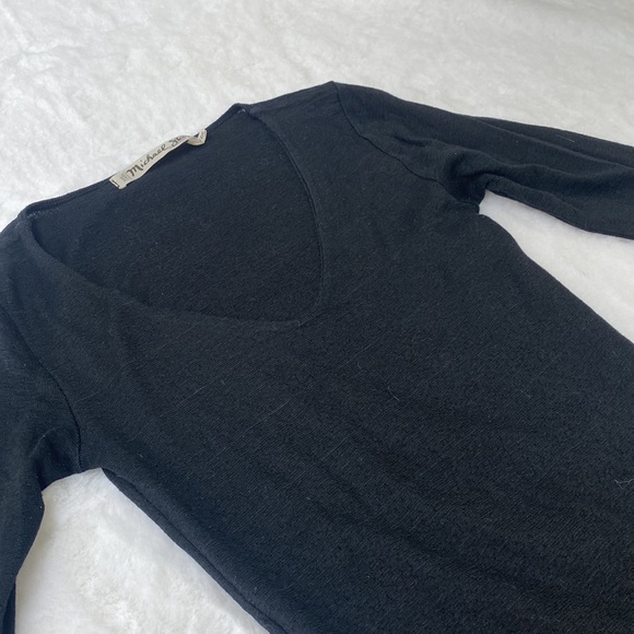 Michael stars - The original tee (black quarter sleeve tee with scoop/vneck - Picture 2 of 6